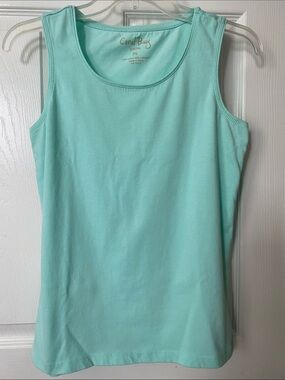 🎈Coral Bay Mint Tank Top - Soft Scoop Neck Women's Shell